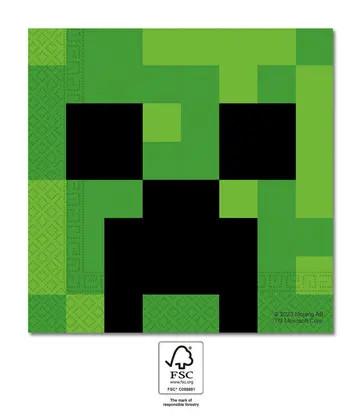 Minecraft Napkin (20 pieces) 33x33 cm