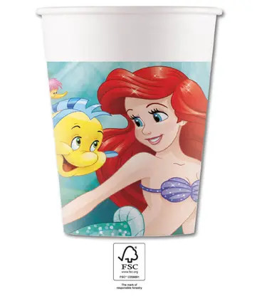 Disney Princess Ariel Paper (8 pieces) 200 ml FSC