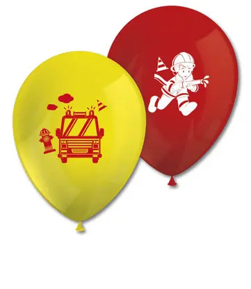 Fireman Rescue air-balloon, balloon 8 pieces