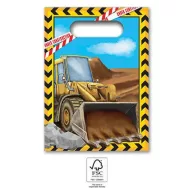 Construction Grabber paper gift bag set of 4