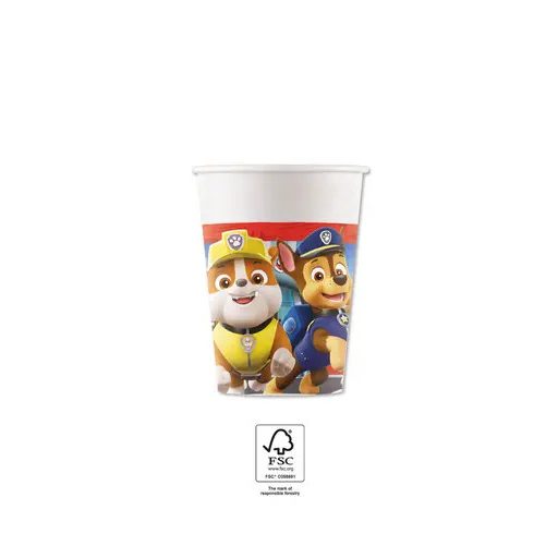 Paw Patrol Rescue Heroes paper cup 8 pcs 200 ml FSC