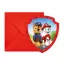 Paw Patrol Rescue Heroes party invitation 6 pcs FSC