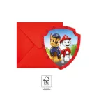 Paw Patrol Rescue Heroes party invitation 6 pcs FSC