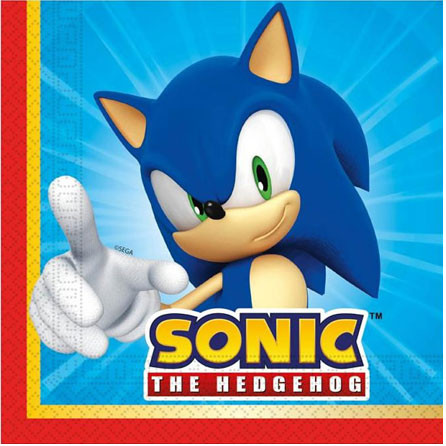Sonic the Hedgehog Sega Napkin (20 pieces) 33x33 cm