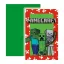 Minecraft Green party invitation 6 pcs FSC