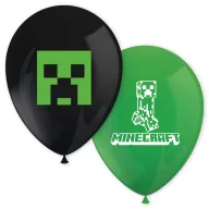 Minecraft Green balloon, 8 pcs