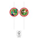 Minecraft Green paper straw, 4-piece set FSC