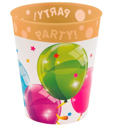 Sparkling Balloons micro premium plastic cup 250 ml