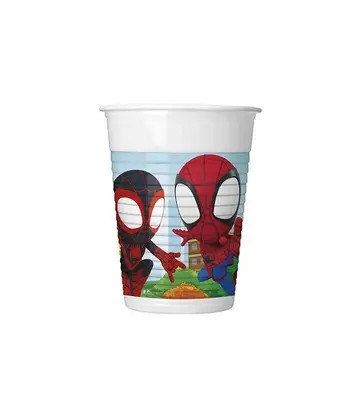 Spiderman Spidey plastic cup 8 pcs 200 ml