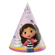Gabby's Dollhouse Friends party hat, tricorn 6 pcs FSC