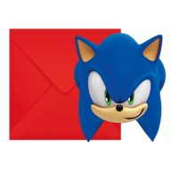   Sonic the Hedgehog Sega Sonic the Hedgehog party invitation 6 pcs FSC