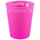 Party Fuchsia Fluorescent Fuchsia Micro Premium Plastic Cup 250 ml