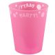 Pink micro premium plastic cup 250 ml