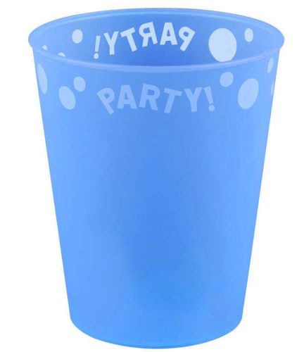 Blue micro premium plastic cup 250 ml