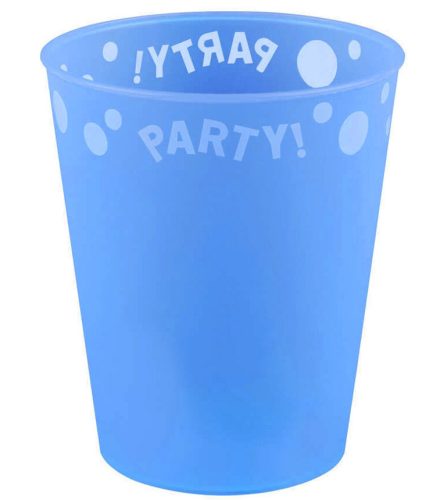 Party Blue Blue micro premium plastic cup 250 ml