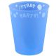 Blue micro premium plastic cup 250 ml