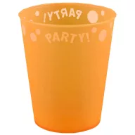 Party Orange Orange micro premium plastic cup 250 ml