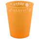 Party Orange Orange micro premium plastic cup 250 ml