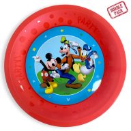   Disney Mickey  Rock the House micro premium plastic plate set of 4 pcs 21 cm