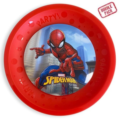 Spiderman Crime Fighter Micro premium plastic plate 4 pieces set 21 cm