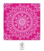 Colour Fuchsia White Mandala Napkin 20 pcs, 33x33 cm FSC