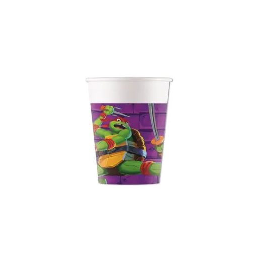 Teenage Mutant Ninja Turtles Purple paper cup 8 pcs 200 ml FSC