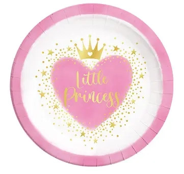 Little Princess Paper Plate (8 pieces) 23 cm FSC