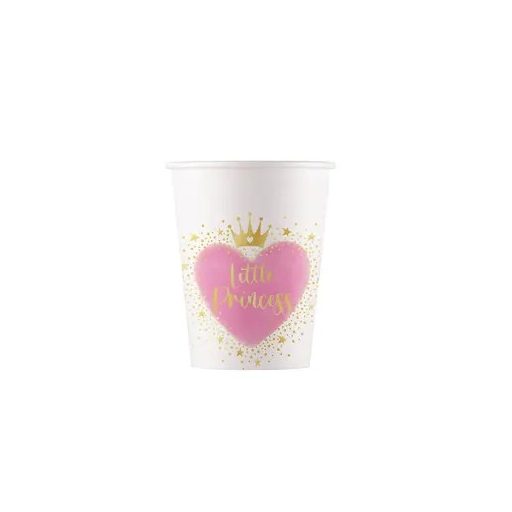 Princess Little Princess paper cup 8 pcs 200 ml FSC
