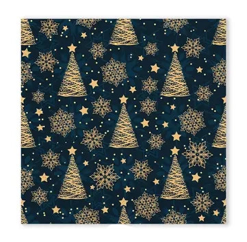 Christmas Gold Trees Napkin (20 pieces) 33x33 cm