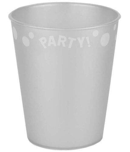 Silver micro premium plastic cup 250 ml