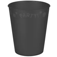 Party Black Black micro premium plastic cup 250 ml