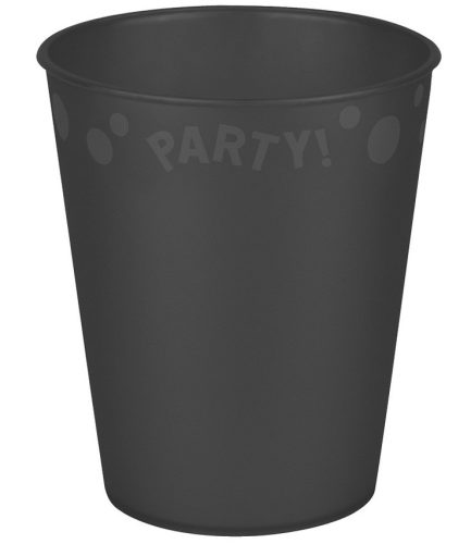 Black micro premium plastic cup 250 ml