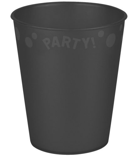 Party Black Black micro premium plastic cup 250 ml