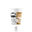 Animals Zoo paper cup 8 pcs 200 ml FSC