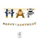 Animals Zoo Happy Birthday sign FSC 2 m