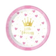 Princess Little Princess paper plate 8 pcs 20 cm FSC