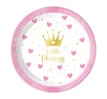Little Princess Paper Plate (8 pieces) 20 cm FSC
