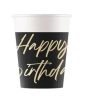 Happy Birthday Elegant Happy Birthday paper cup 8 pcs 200 ml FSC