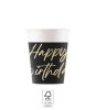 Happy Birthday Elegant Happy Birthday paper cup 8 pcs 200 ml FSC