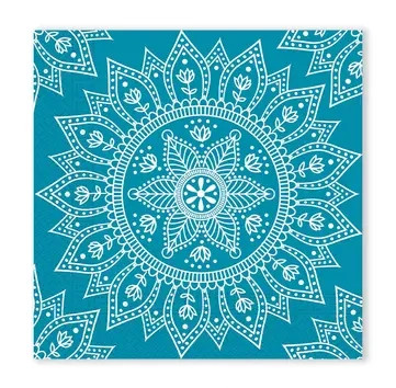 Mandala Petrol White Napkin (20 pieces) 33x33 cm