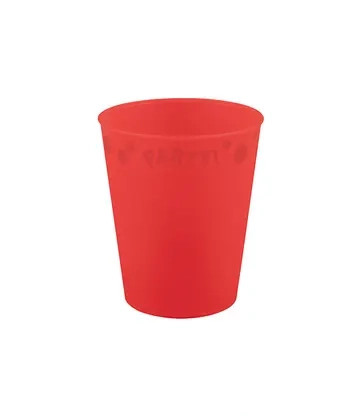 Party Bright Red Micro Premium Plastic Cup 250 ml