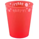 Party Bright Red Micro Premium Plastic Cup 250 ml
