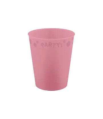 Party Pastel Pink Pink micro premium plastic cup 250 ml