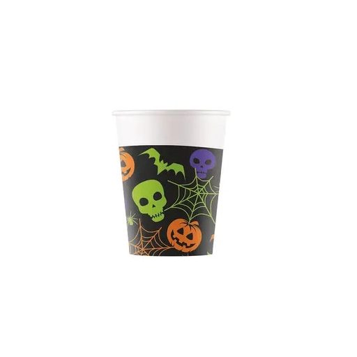 Halloween Happy paper cup 8 pcs 200 ml FSC