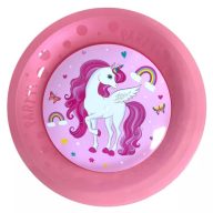   Unicorn Rainbow Colors micro premium plastic dinner plate 4-piece set 21 cm