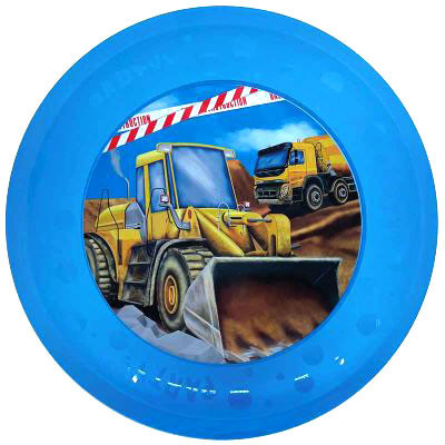 Construction Grabber micro premium plastic dinner plate set of 4 pcs 21 cm