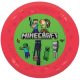 Minecraft Party micro premium plastic dinner plate 4-piece set 21 cm