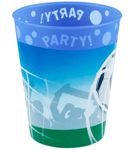 Football Soccer Fans micro premium plastic cup set of 4 pieces 250 ml