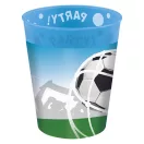Football Soccer Fans micro premium plastic cup set of 4 pieces 250 ml