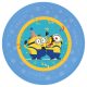 Minions The Rise of Gru micro premium plastic dinner plate set of 4, 21 cm